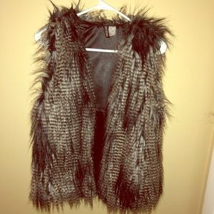 Faux fur vest